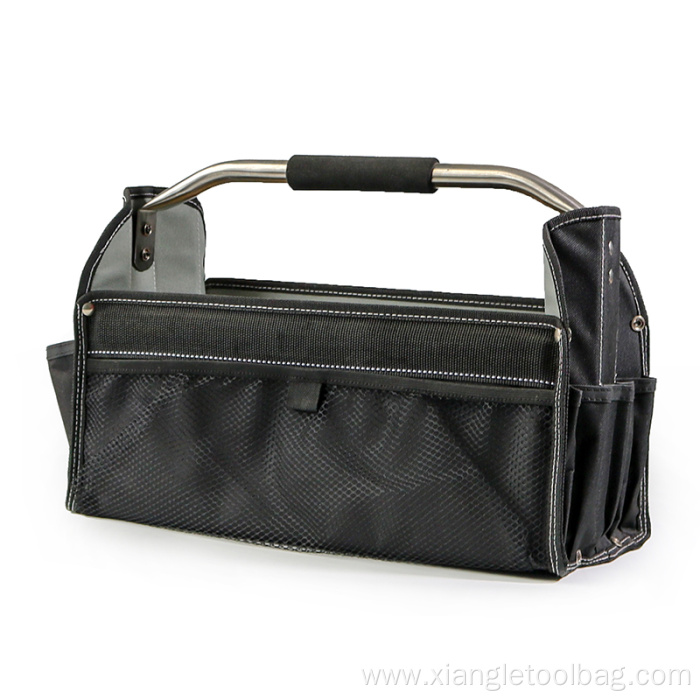 Foldable Open Tote Tool Bag Electrician with Handle